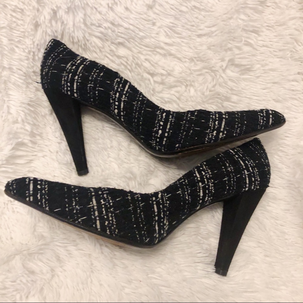 Stuart Weitzman Black and White Tweed size 8 M